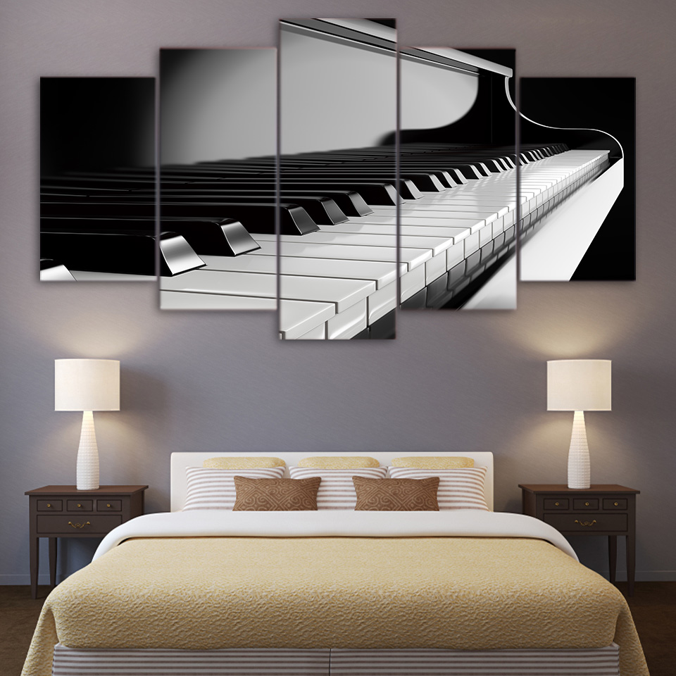 Picture Of Musical Instrument - Canvas Wall Art Foto's Modern Kader